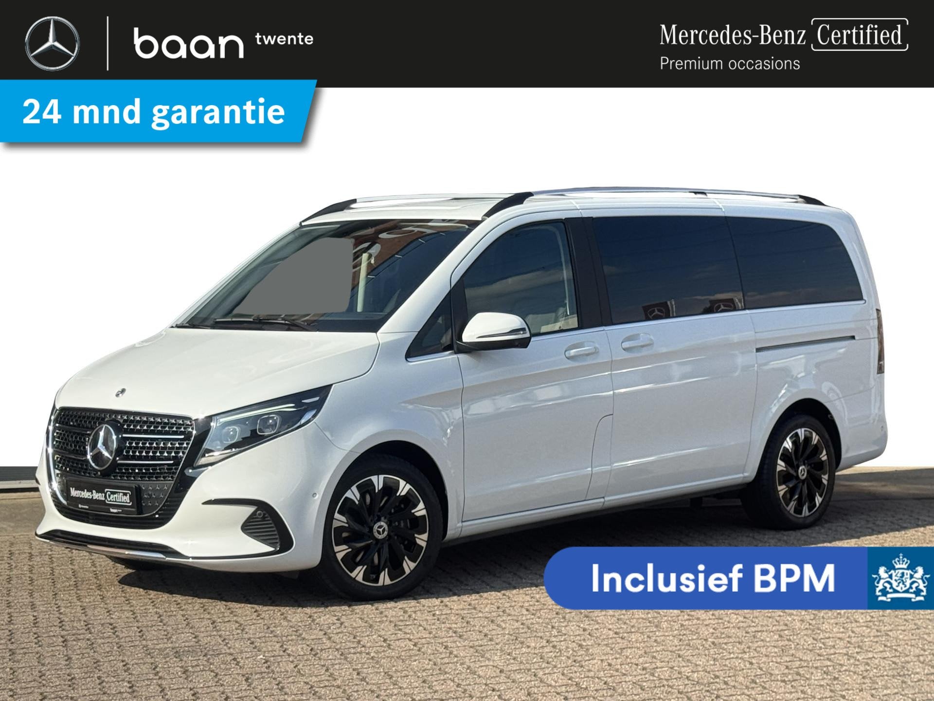 Mercedes-Benz V-Klasse V 220d L Avantgarde | Incl. BTW/BPM |, Auto's, Mercedes-Benz, Gebruikt, Zwart, Wit, Bedrijf