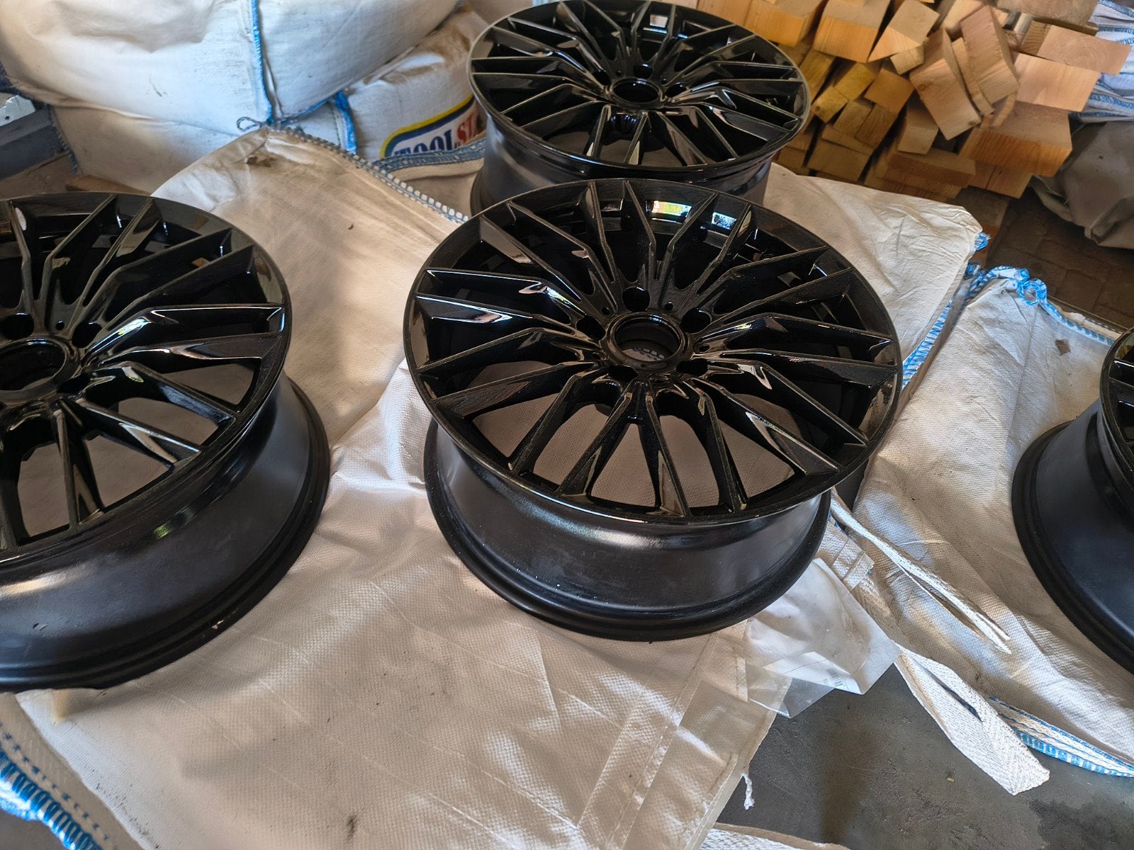 Monaco GP2 velgen 5x120 Hoogglans Zwart, Nette set!, Auto-onderdelen, Banden en Velgen, 19 inch, Velg(en), Nieuw, Ophalen of Verzenden