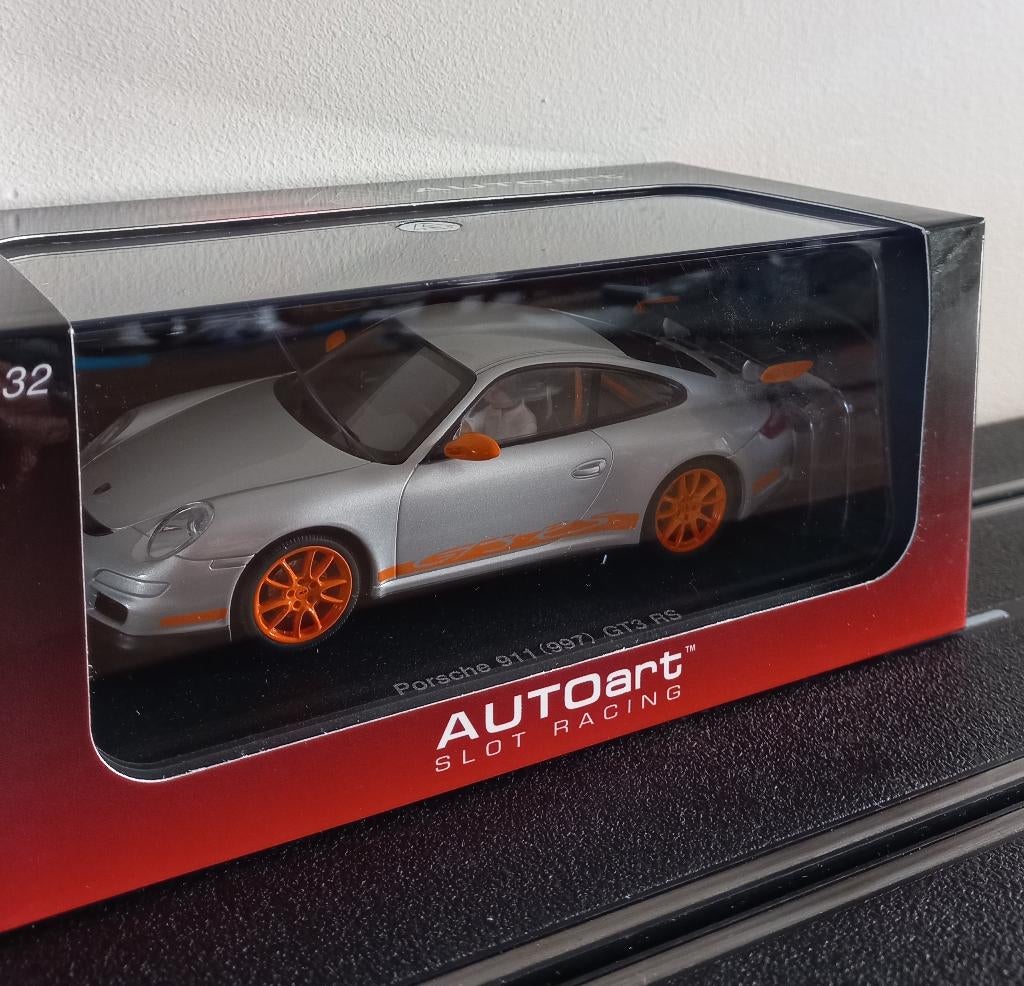 AUTOart Slot Racing Porsche 911 GT3 met verlichting, Overige merken, Racebaan, Nieuw, Ophalen of Verzenden