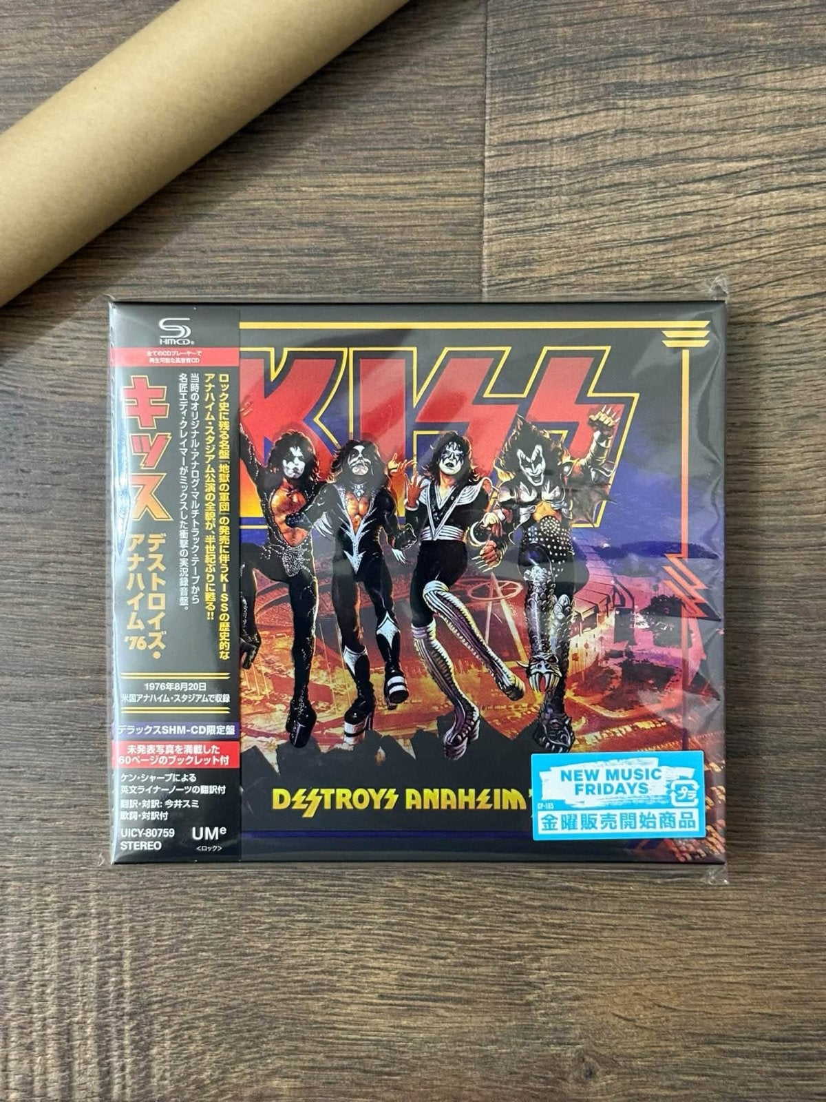 KISS cd Destroys Anaheim '76 PLUS limited Japanse poster, Ophalen of Verzenden, Nieuw, Cd of Plaat