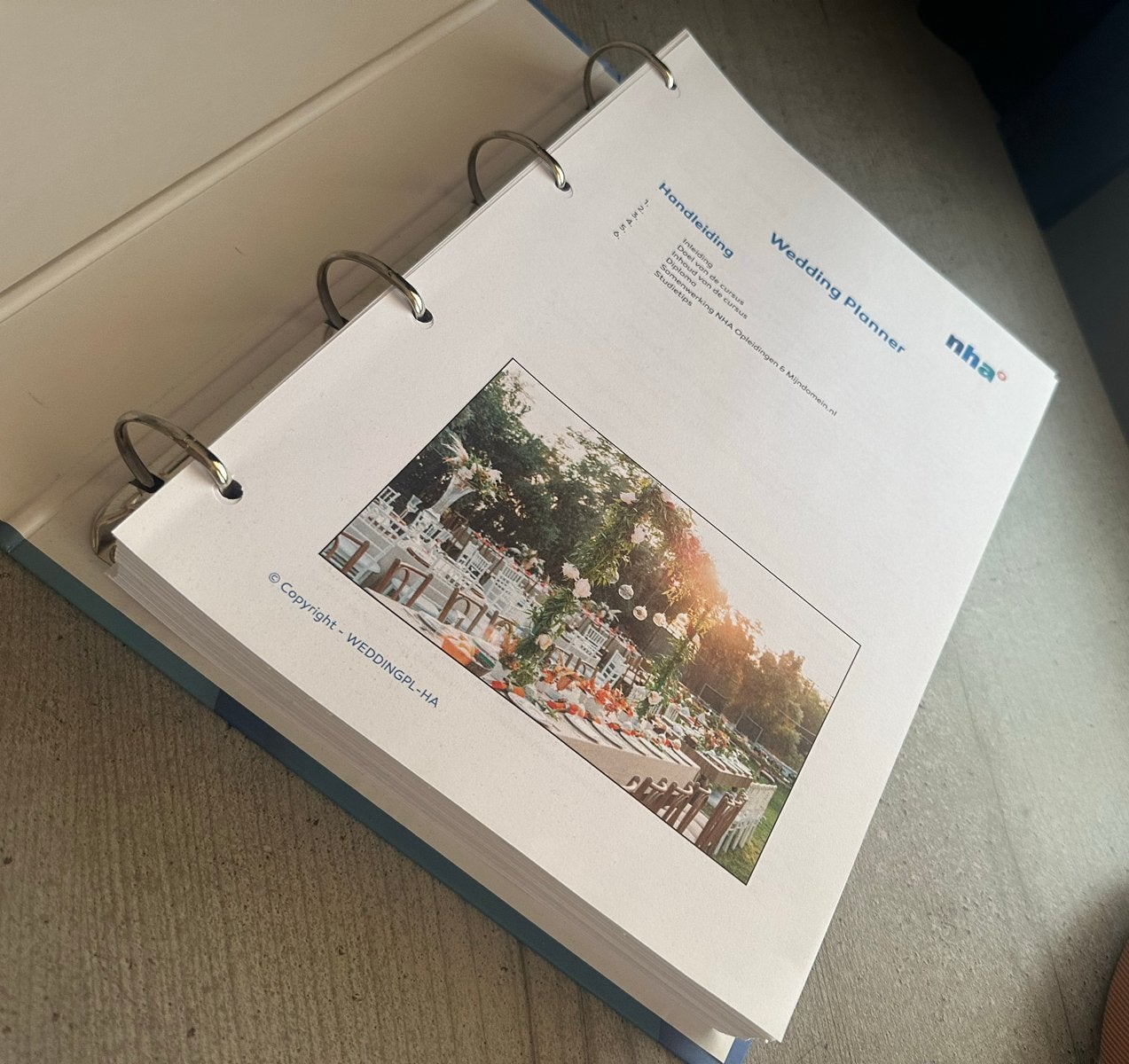 Cursusmap Weddingplanner - NHA, Boeken, Ophalen of Verzenden, Nieuw, Niet van toepassing