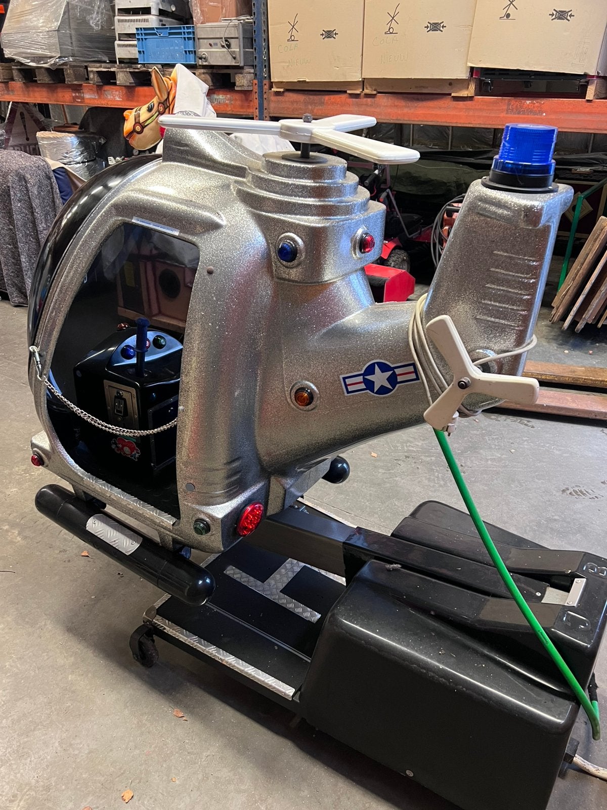 Kiddy ride helicopter, Ophalen, Zo goed als nieuw