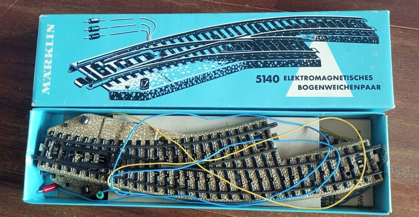 Märklin H0 elektromagnetische bochtwisselset, Ophalen of Verzenden, Wisselstroom, Rails, Märklin
