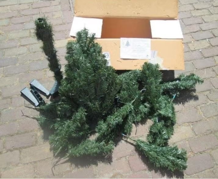 Leuke Kerstboom - in prima staat!, Ophalen of Verzenden, Zo goed als nieuw
