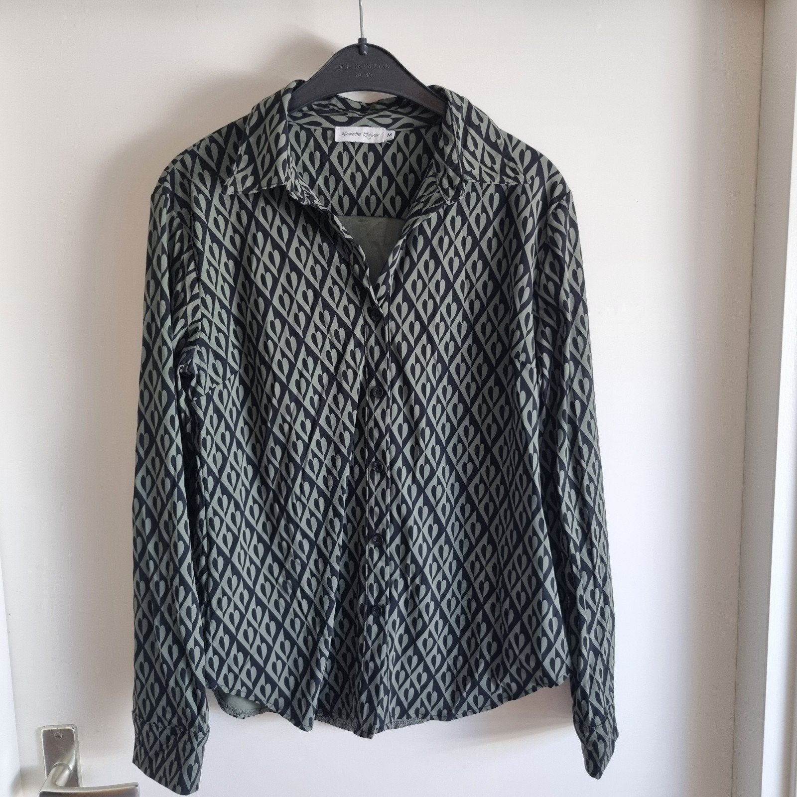 Travelstof blouse Nicolette Kluijver /TerStal M, Nicolette Kluiver, Ophalen of Verzenden, Zo goed als nieuw, Maat 38/40 (M)