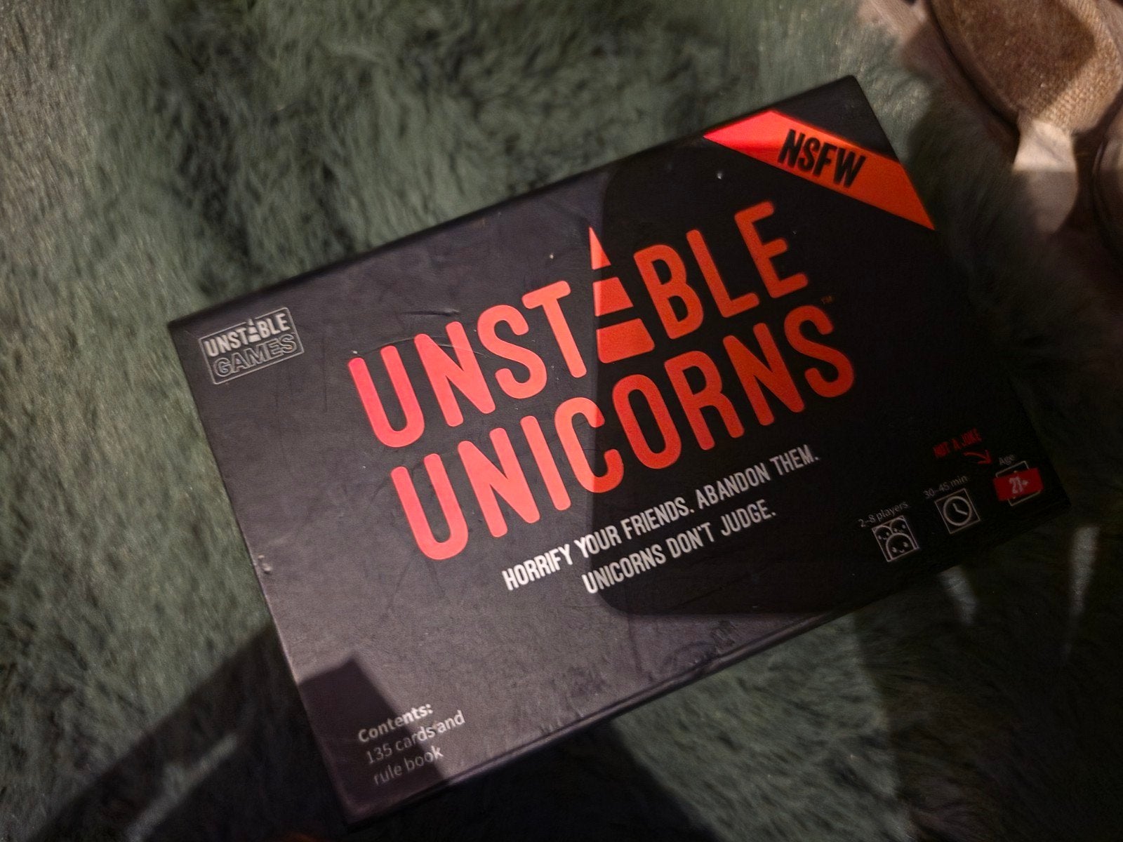 Unstable Unicorns NSFW kaartspel, Vijf spelers of meer, Ophalen of Verzenden, Gebruikt, Unstable Games