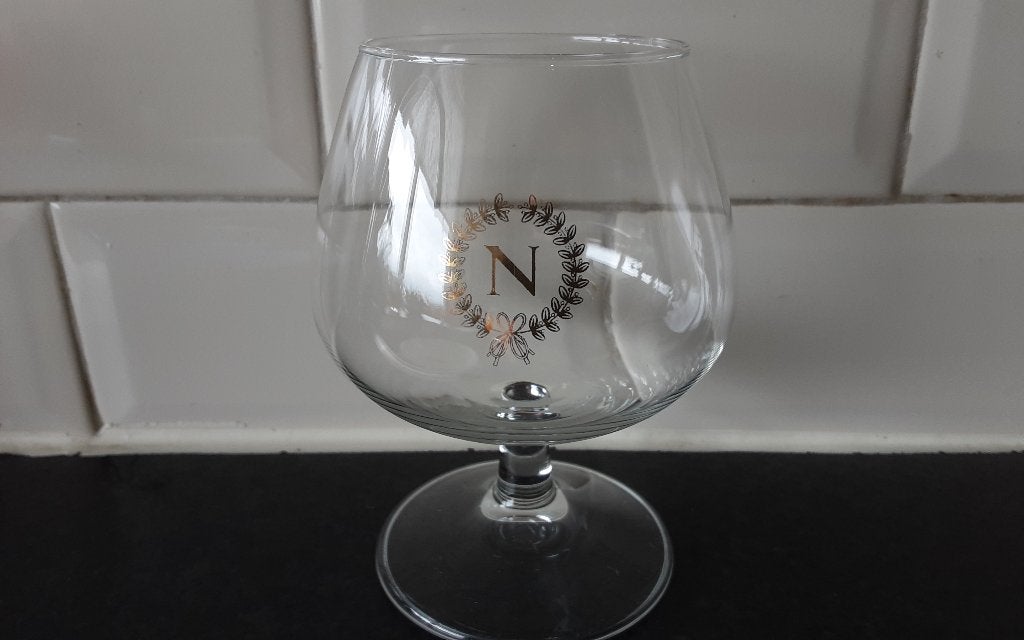 NAPOLEON cognac glas (zonder gouden strip), Ophalen of Verzenden, Zo goed als nieuw, Borrel- of Shotglas