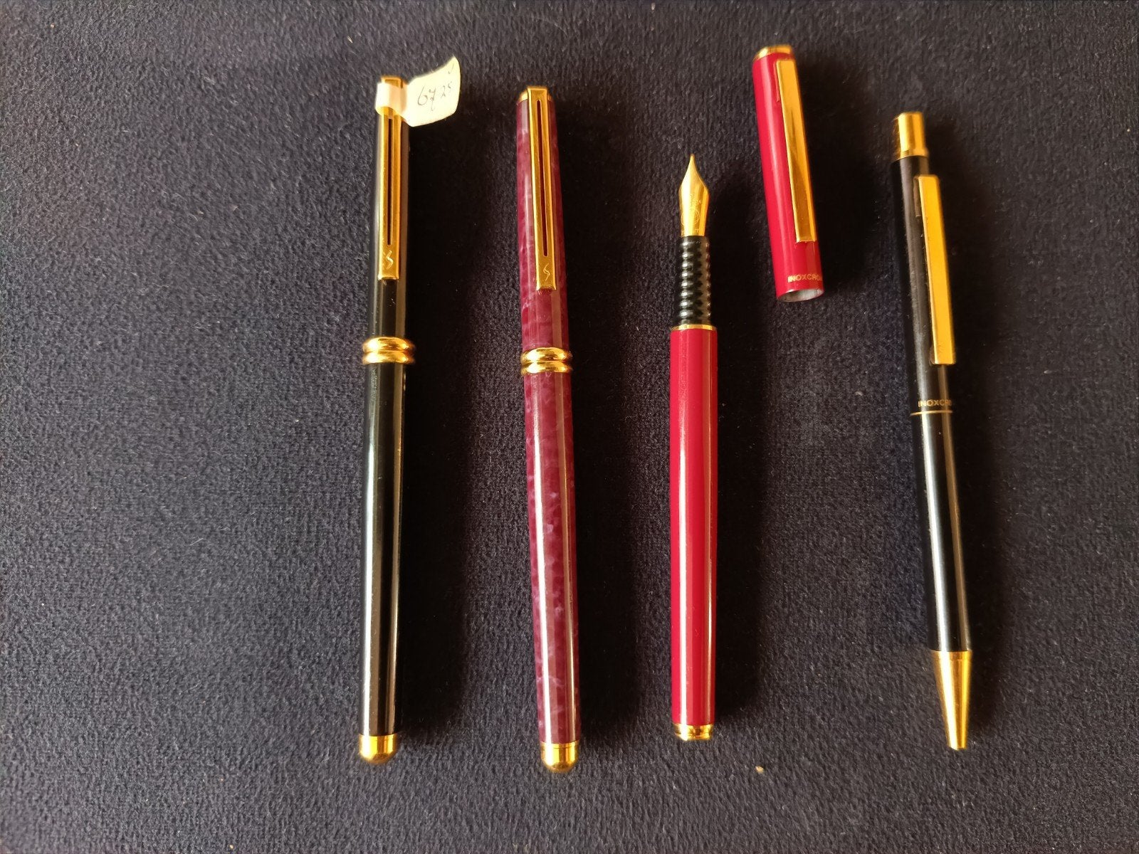 Vintage Inoxcrom Vulpennen & Balpen - NOS Jaren '80/'90, Ophalen of Verzenden, Nieuw, Pennenset, Overige merken
