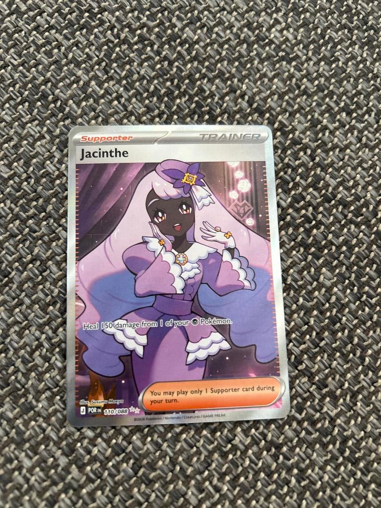 Jacinthe Supporter Trainer Pokémon Kaart 170/088, Ophalen of Verzenden, Zo goed als nieuw, Losse kaart