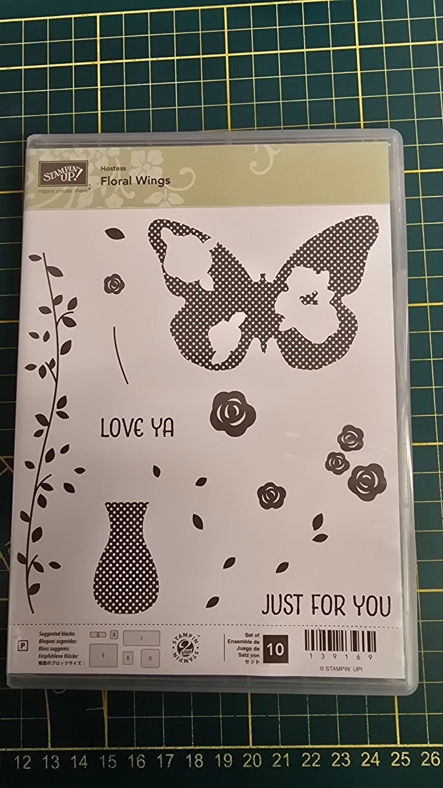 stampin up stempelset floral wings, Ophalen of Verzenden, Gebruikt, Clearstamp