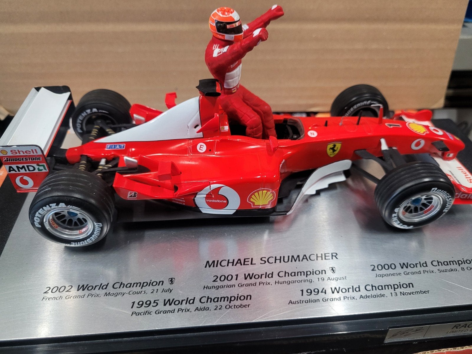 F1 Michael Schumacher 5 times world champion, Ophalen of Verzenden, Zo goed als nieuw, Overige merken