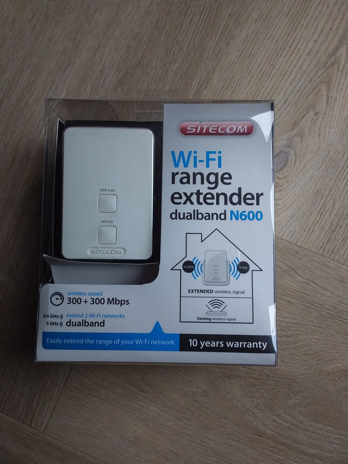 Sitecom Wi-Fi Range Extender Dualband N600, Ophalen of Verzenden, Zo goed als nieuw, Router, Sitecom