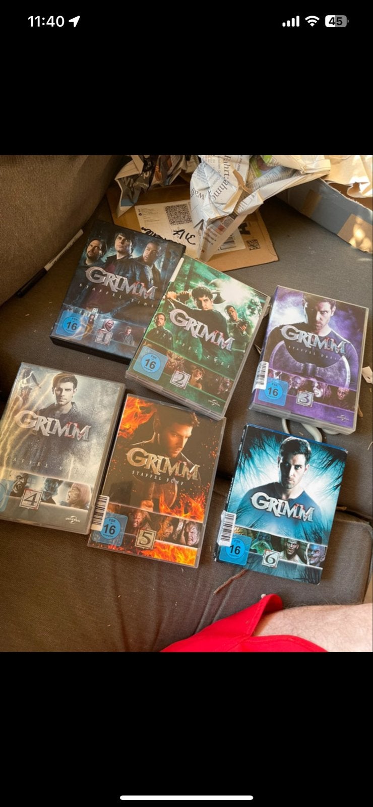 Grimm dvd Boxset Seizoenen 1-6 (Duitse Import), Cd's en Dvd's, Vanaf 16 jaar, Engels, Ophalen of Verzenden, Zo goed als nieuw