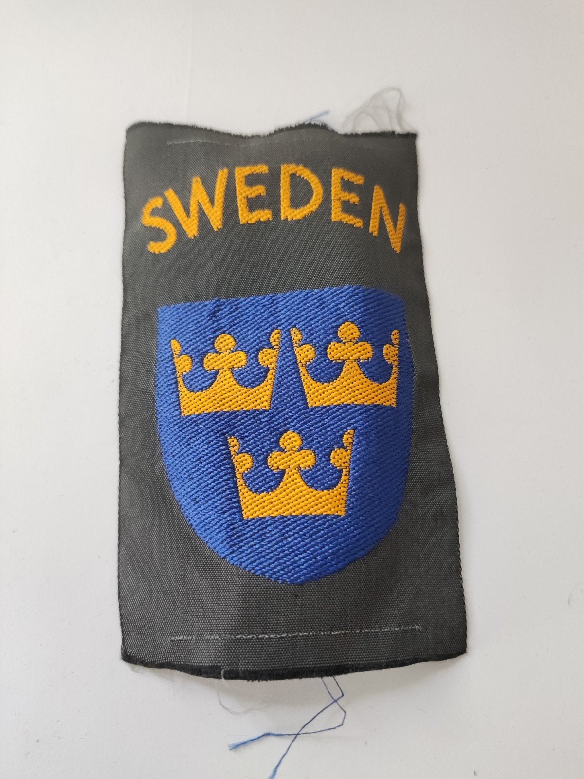 Mouwemblemen Zweedse Landmacht, Ophalen of Verzenden, Landmacht, Nederland, Embleem of Badge