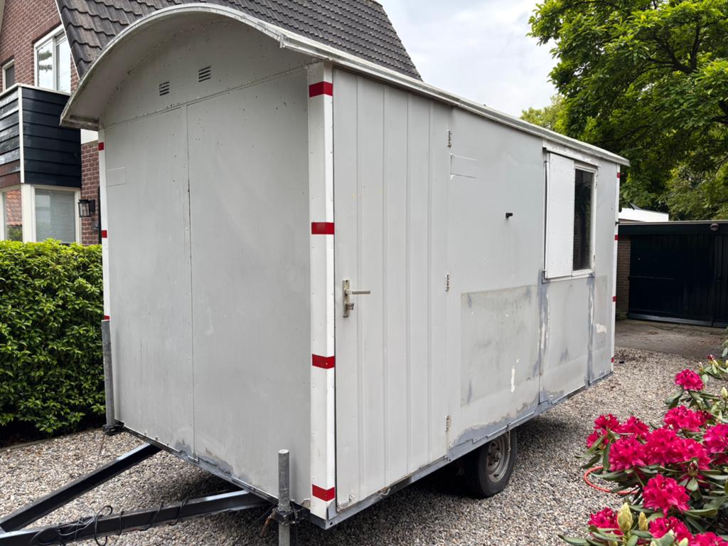 Bouwkeet schaftkeet pipowagen Schaftwagen tiny house, Ophalen, Gebruikt