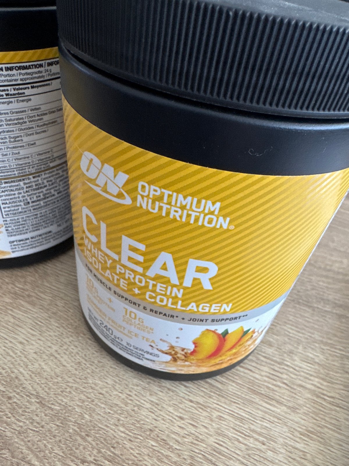 Optimum Nutrition Clear Whey Isolate + Collagen, Sport en Fitness, Ophalen of Verzenden, Nieuw, Poeder of Drank