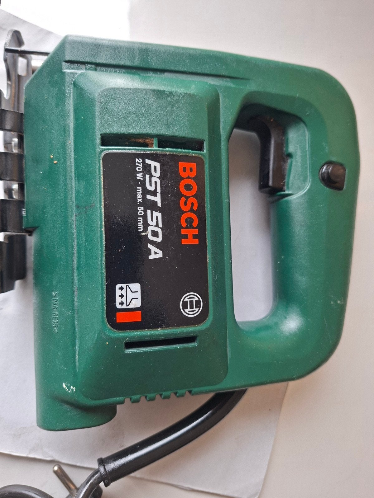 Bosch PST 50 A Decoupeerzaag - Laminaatsnijder, Ophalen, Decoupeerzaag, Zo goed als nieuw, 30 tot 70 mm