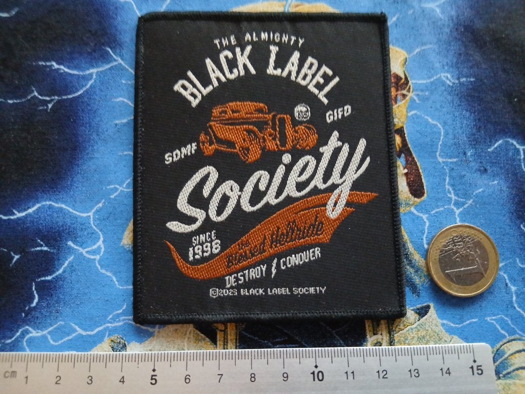 Black Label Society VRIJ  mooie the almighty patch b75 METAL, Verzenden, Nieuw, Kleding