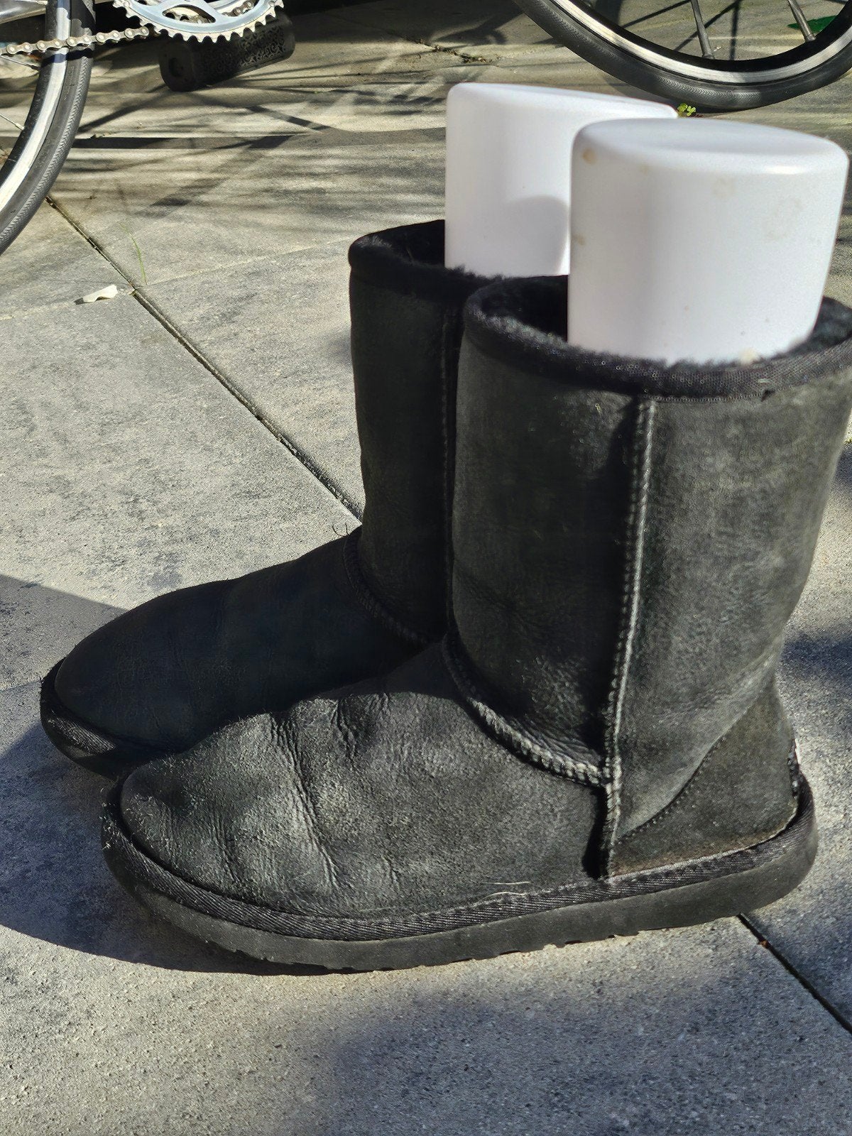 Gedragen UGG Classic Short Zwart - Maat 37, UGG, Zwart, Lage of Enkellaarzen, Ophalen of Verzenden