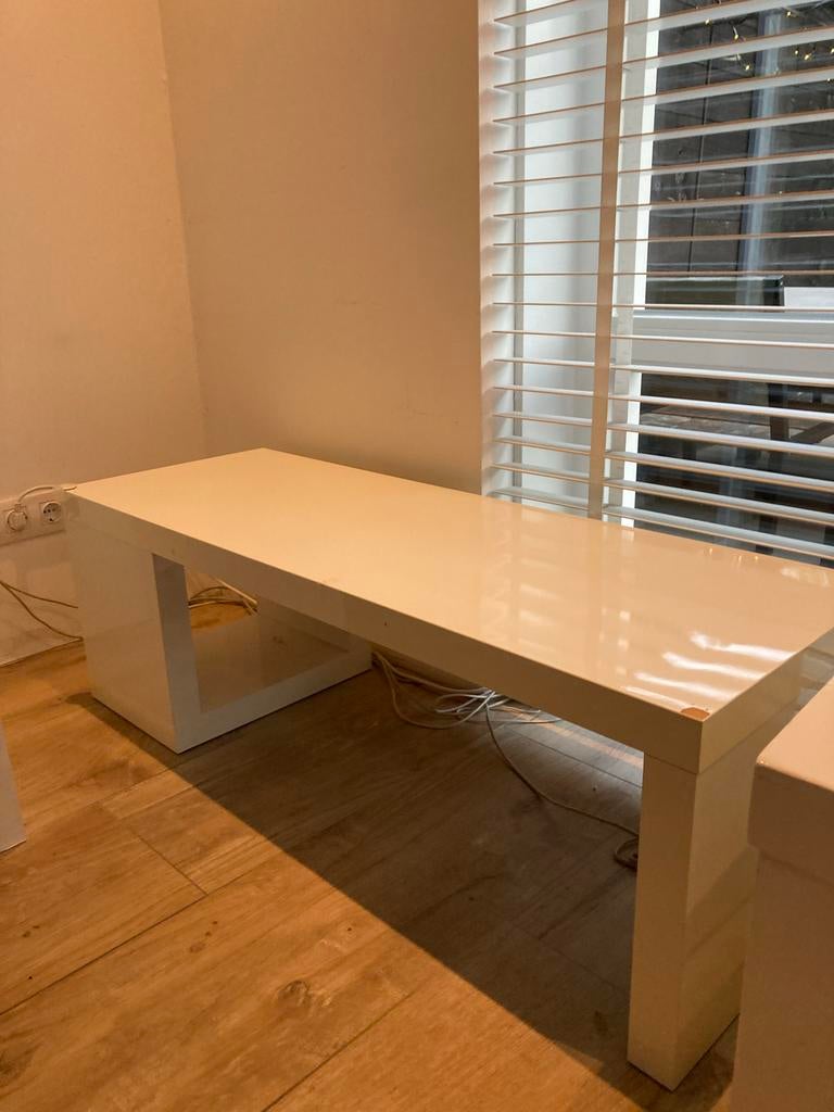 IKEA TV Meubel - Wit Hoogglans, Ophalen, Overige materialen, Gebruikt, 100 tot 150 cm
