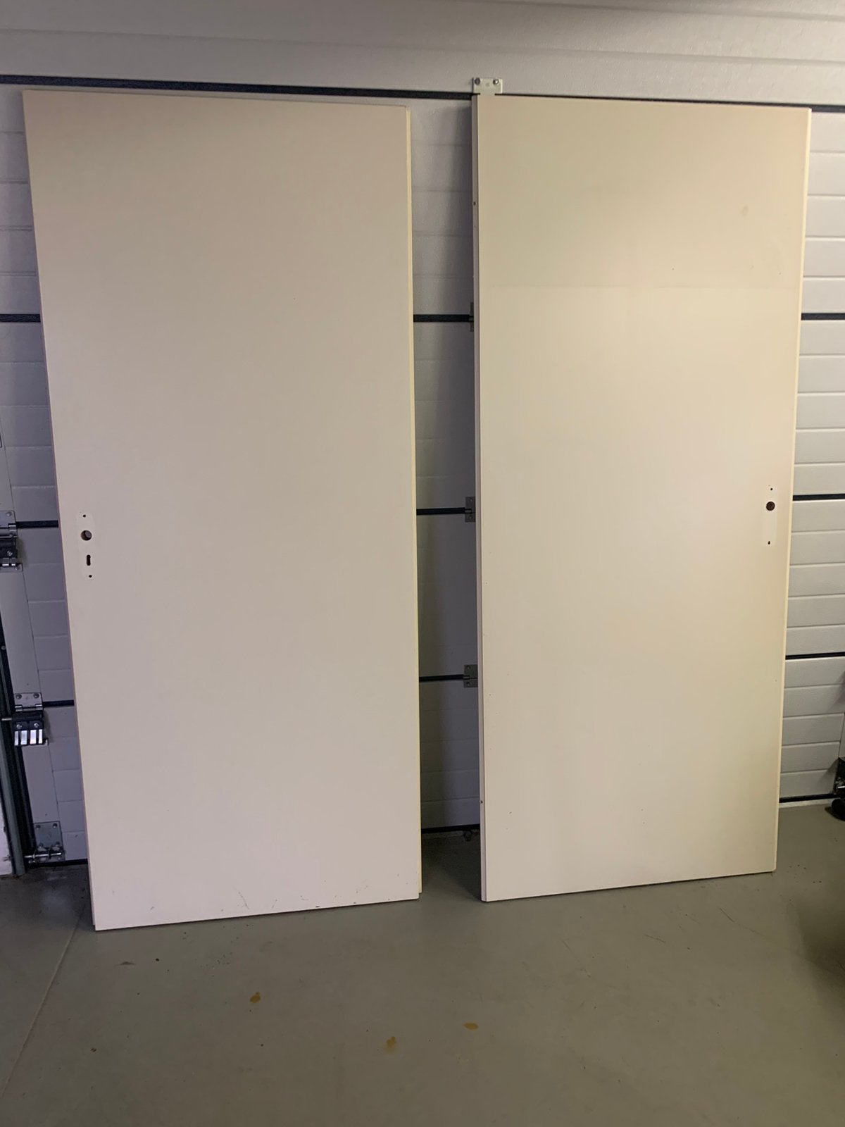 Opdekdeur en kozijn, Doe-het-zelf en Verbouw, Ophalen, Zo goed als nieuw, Binnendeur, 200 tot 215 cm