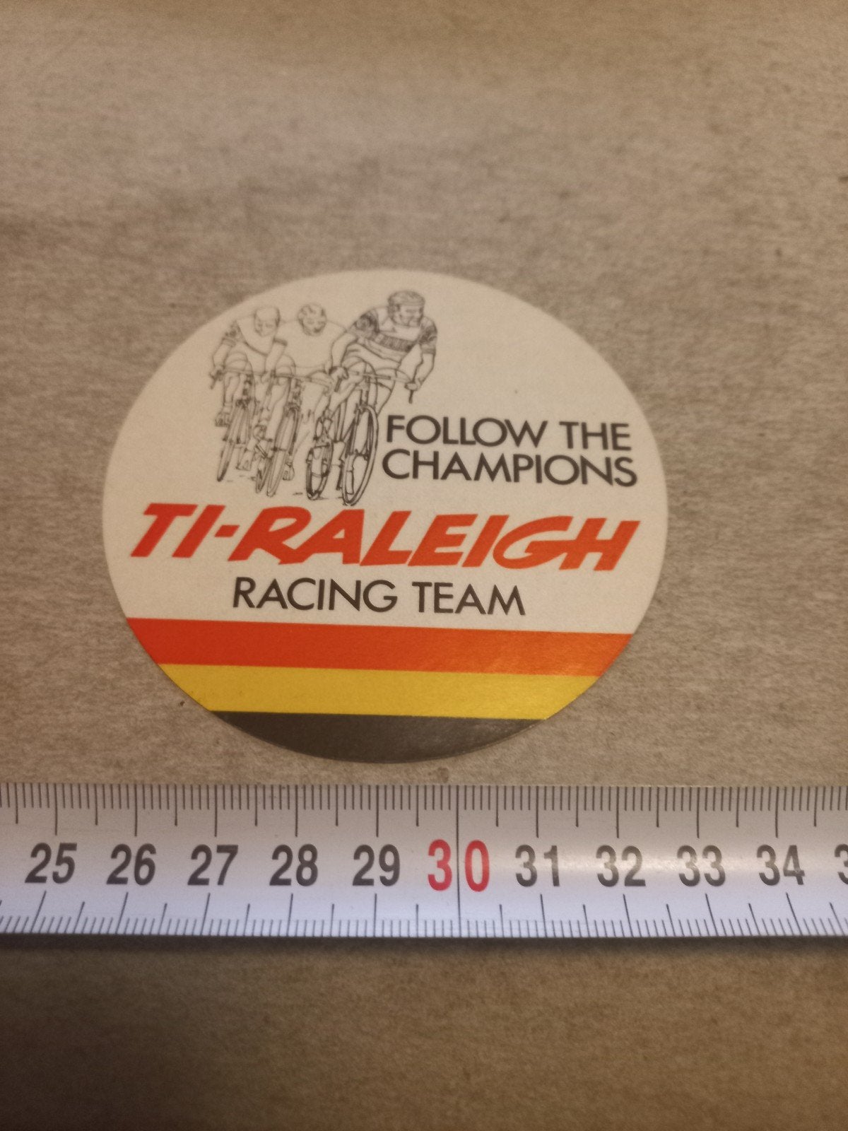 Vintage TI-Raleigh Racing Team Sticker - Wielrennen, Ophalen of Verzenden