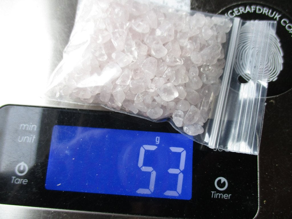 5017/ partij rozen quartz chips kralen, Ophalen of Verzenden, Nieuw, Hanger