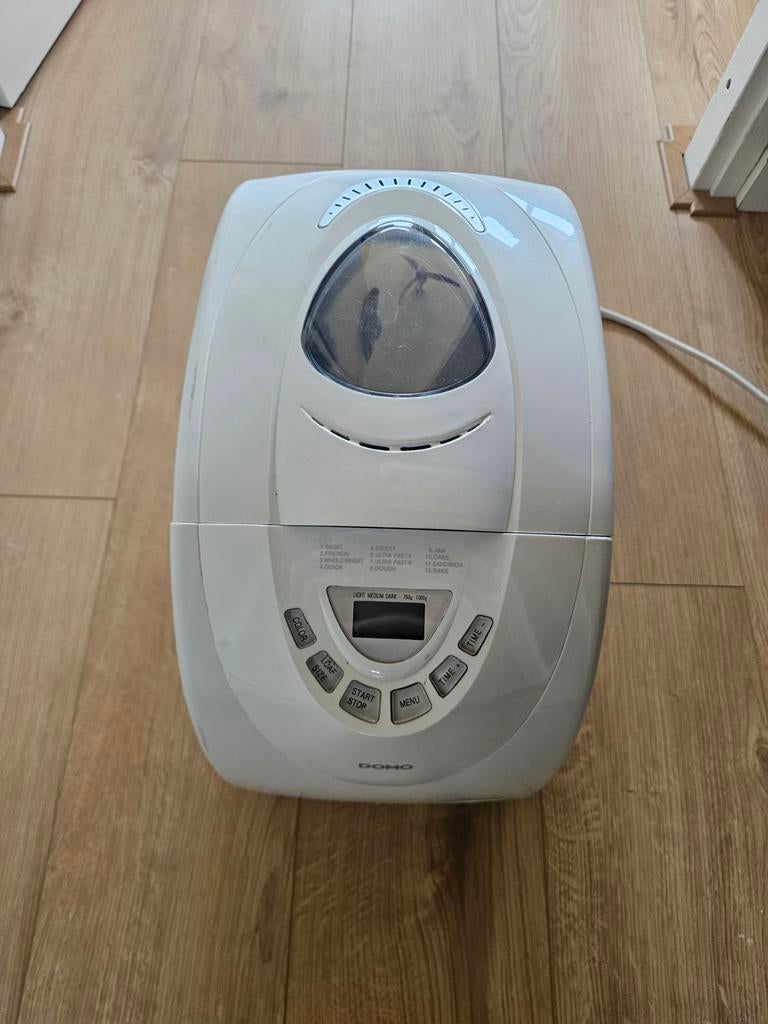 Domo Broodbakmachine - Vers brood in een handomdraai, Witgoed en Apparatuur, Met timer, Gebruikt, Kijkvenster, 800 tot 1200 gram deeg