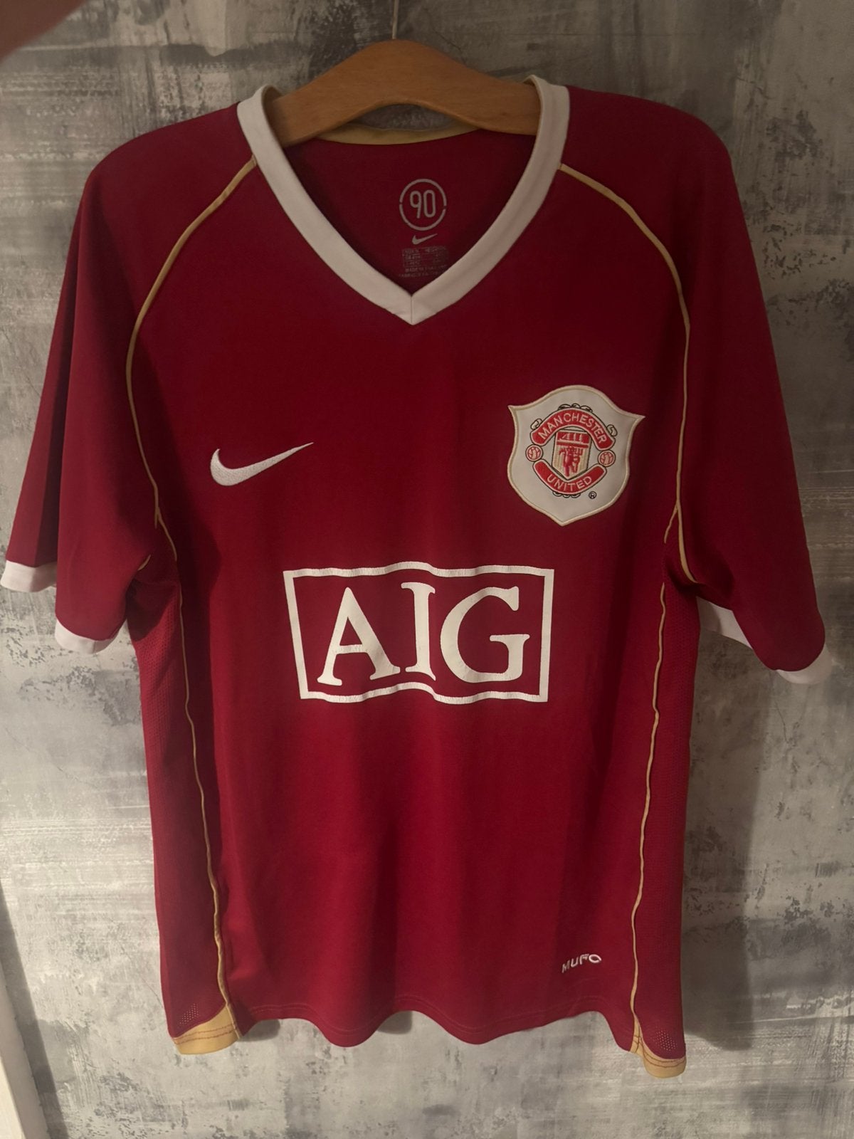 Manchester United CR7 2006-2007 voetbalshirt Maat M, Maat M, Ophalen of Verzenden, Zo goed als nieuw, Shirt