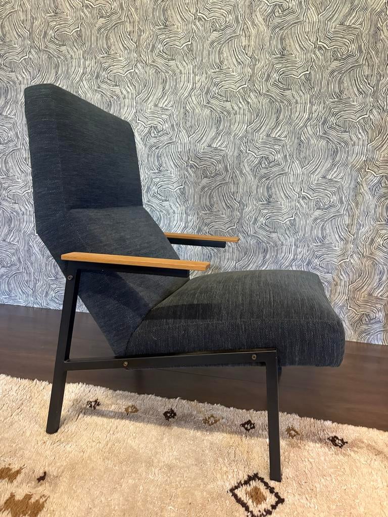 Martin Visser SZ01 fauteuil - Mid-century design, Ophalen of Verzenden, Zo goed als nieuw, Metaal, 75 tot 100 cm