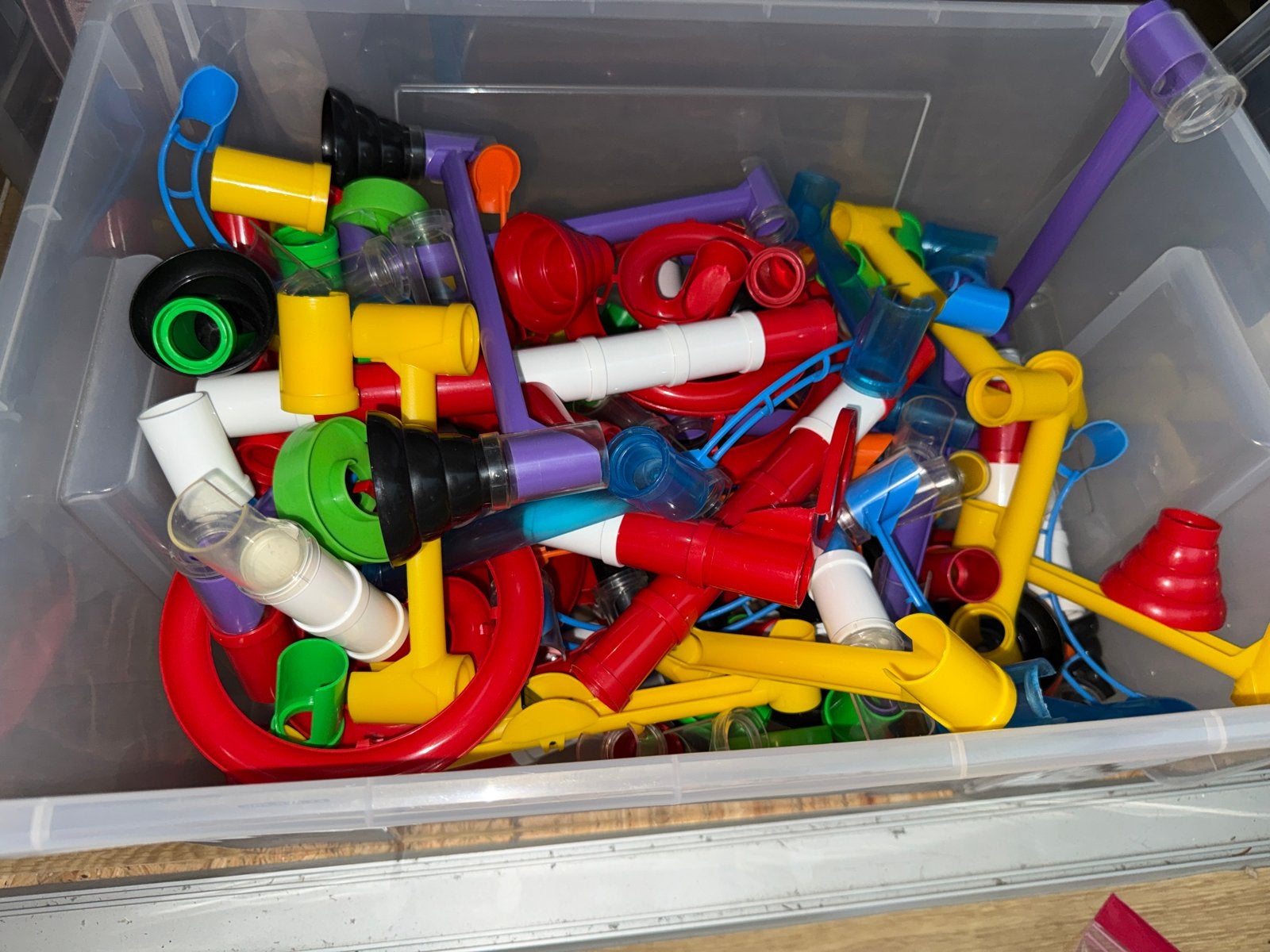 Grote knikkerbaan set - Quercetti Migoga Marble Run, Kinderen en Baby's, Ophalen of Verzenden, Zo goed als nieuw, Bouwen