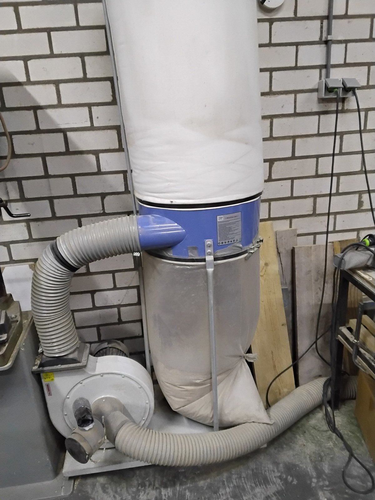 Krachtstroom afzuiging  2.  100mm aansluitingen, Ophalen, Afzuiger