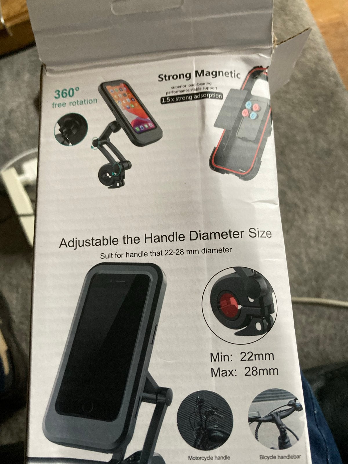 Waterdichte Telefoonhouder voor Fiets/Motor   - 360 Rotatie, Ophalen, Nieuw