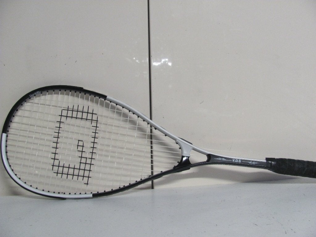 squashracket van INQ i never quit de survivor, Sport en Fitness, Ophalen of Verzenden, Zo goed als nieuw, Racket, Met hoes