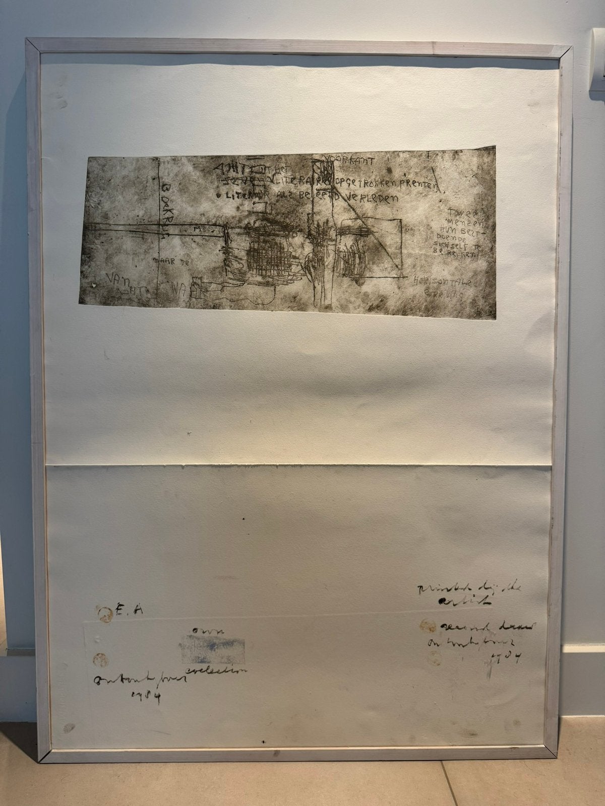 Origineel werk van Anton Heyboer – 82  110 cm – Uniek stuk, Ophalen of Verzenden