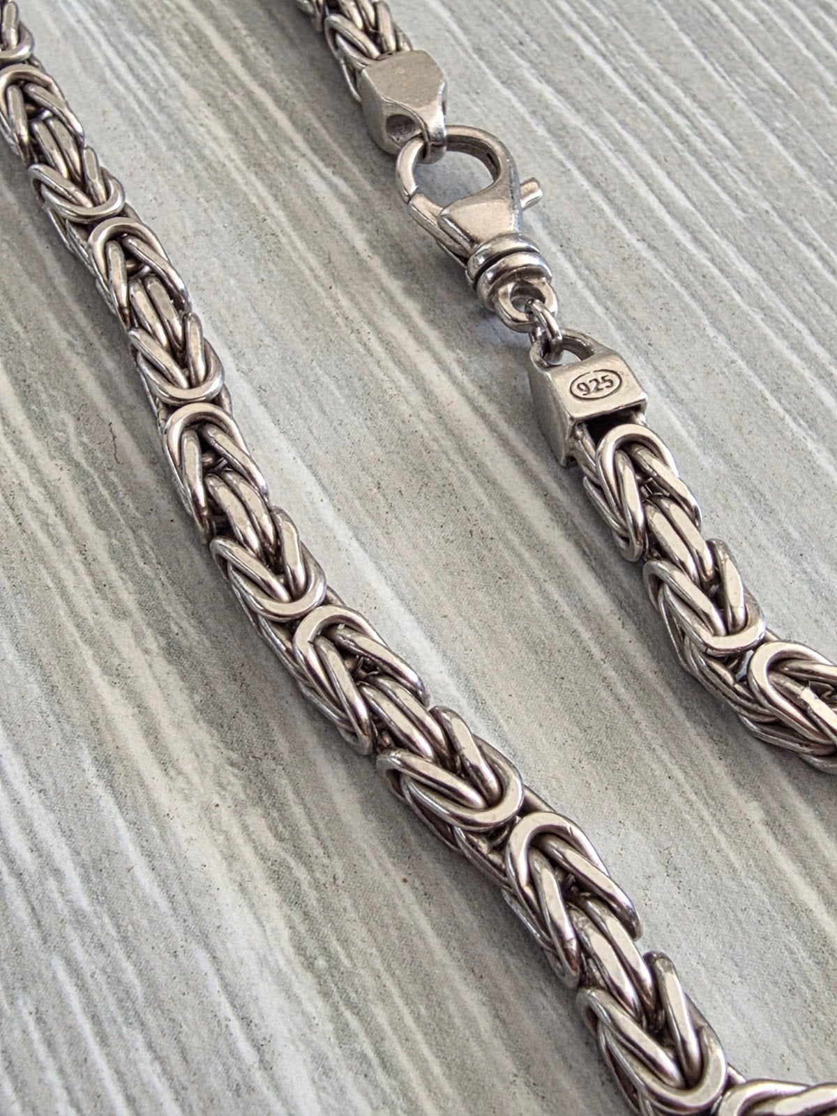 zilvere Koningschakel Ketting 55cm, Ophalen of Verzenden, Zo goed als nieuw, Zilver, Zilver