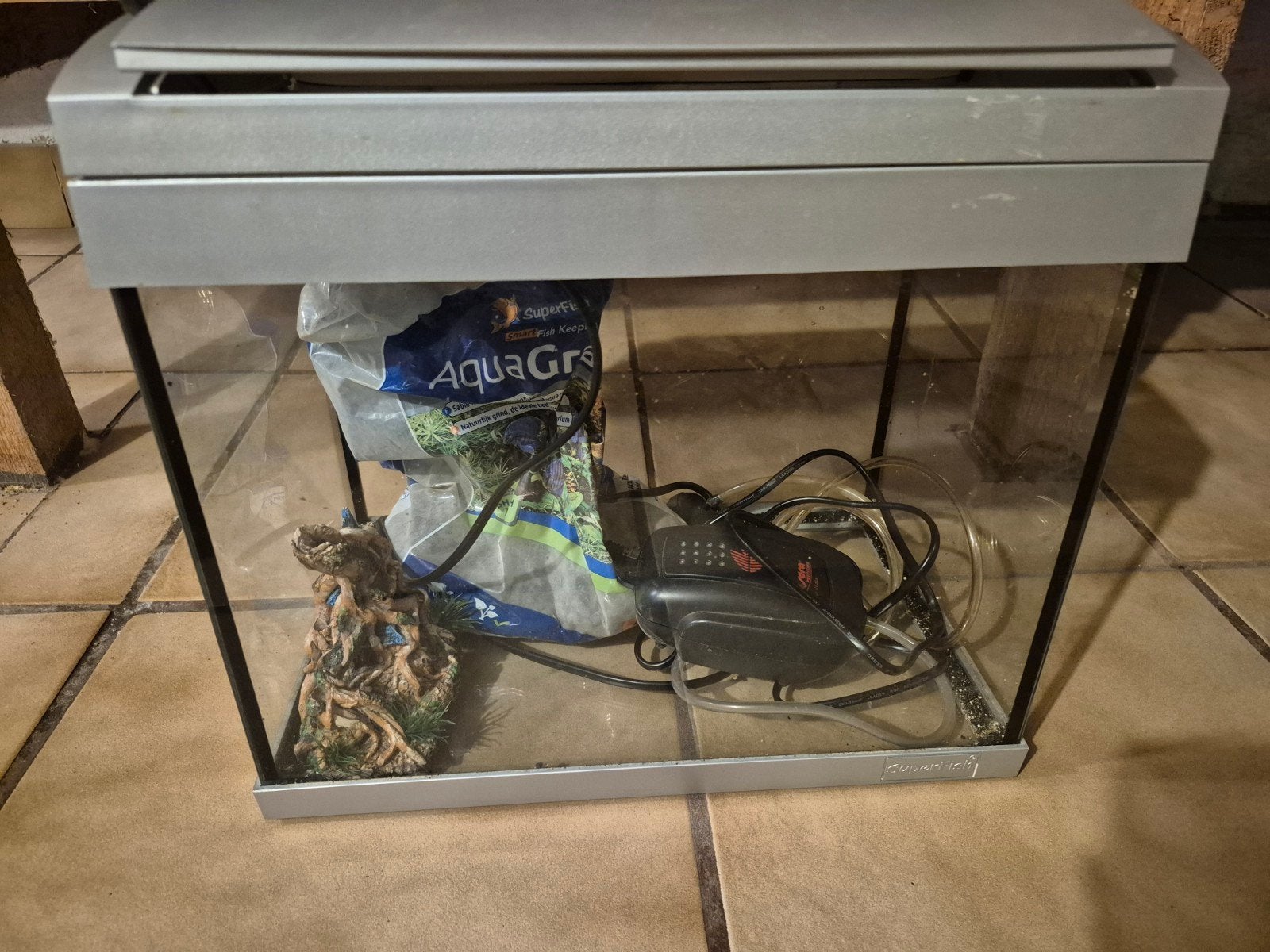 Aquarium superfish 30 liter, Dieren en Toebehoren, Ophalen of Verzenden, Zo goed als nieuw, Leeg aquarium