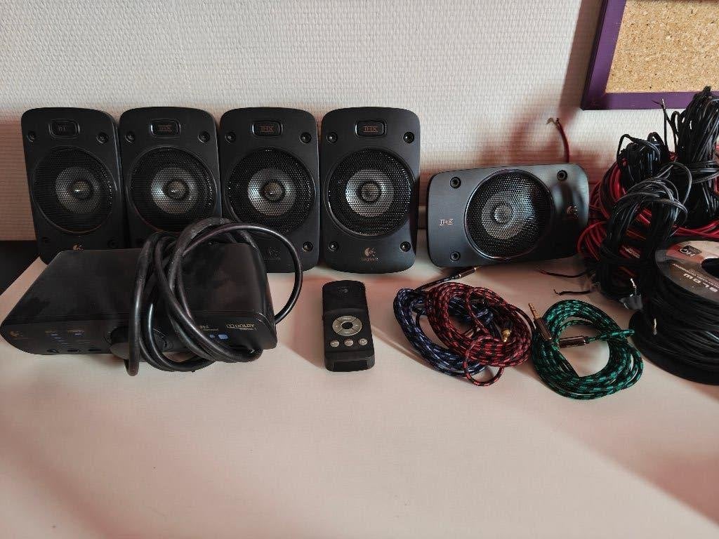 Logitech Z906 surround sound set 5.1, Audio, Tv en Foto, Ophalen, Gebruikt, Logitech, 60 tot 120 watt