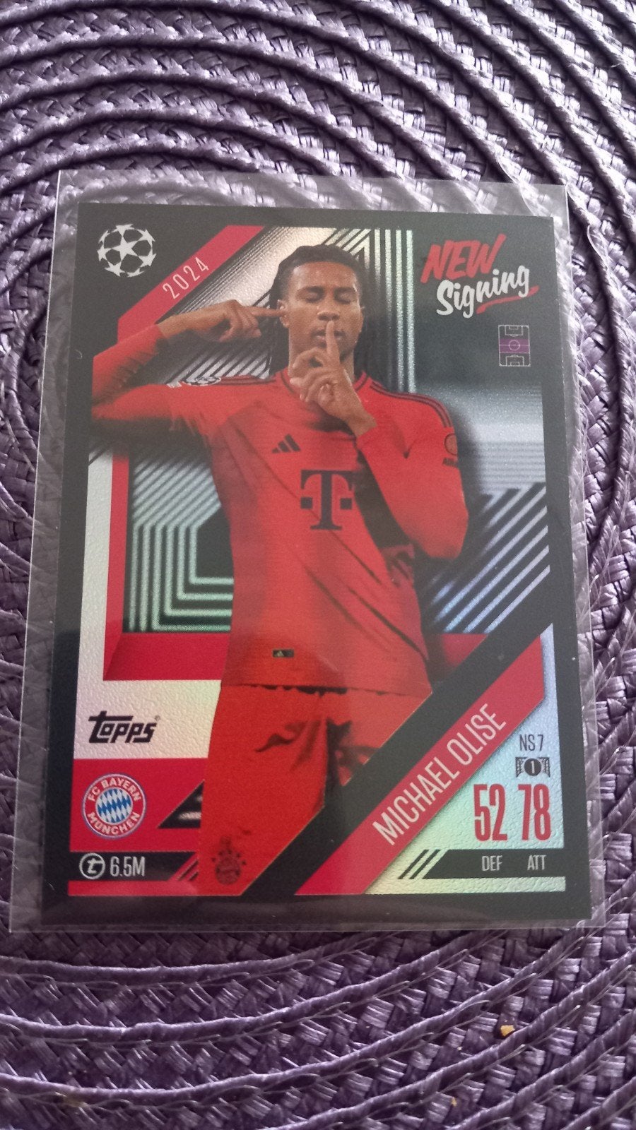 Michael Olise Topps Match Attax Champions League Kaart, Ophalen of Verzenden, Zo goed als nieuw, Buitenlandse clubs, Spelerskaart