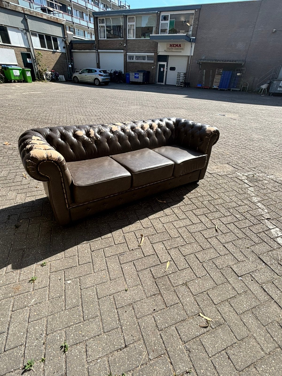 Chersterfield bank, Ophalen, Gebruikt, 75 tot 100 cm