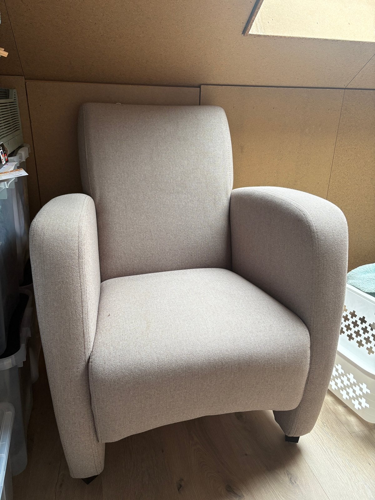 GRATIS - fauteuil, Ophalen, Minder dan 75 cm, Zo goed als nieuw, Stof