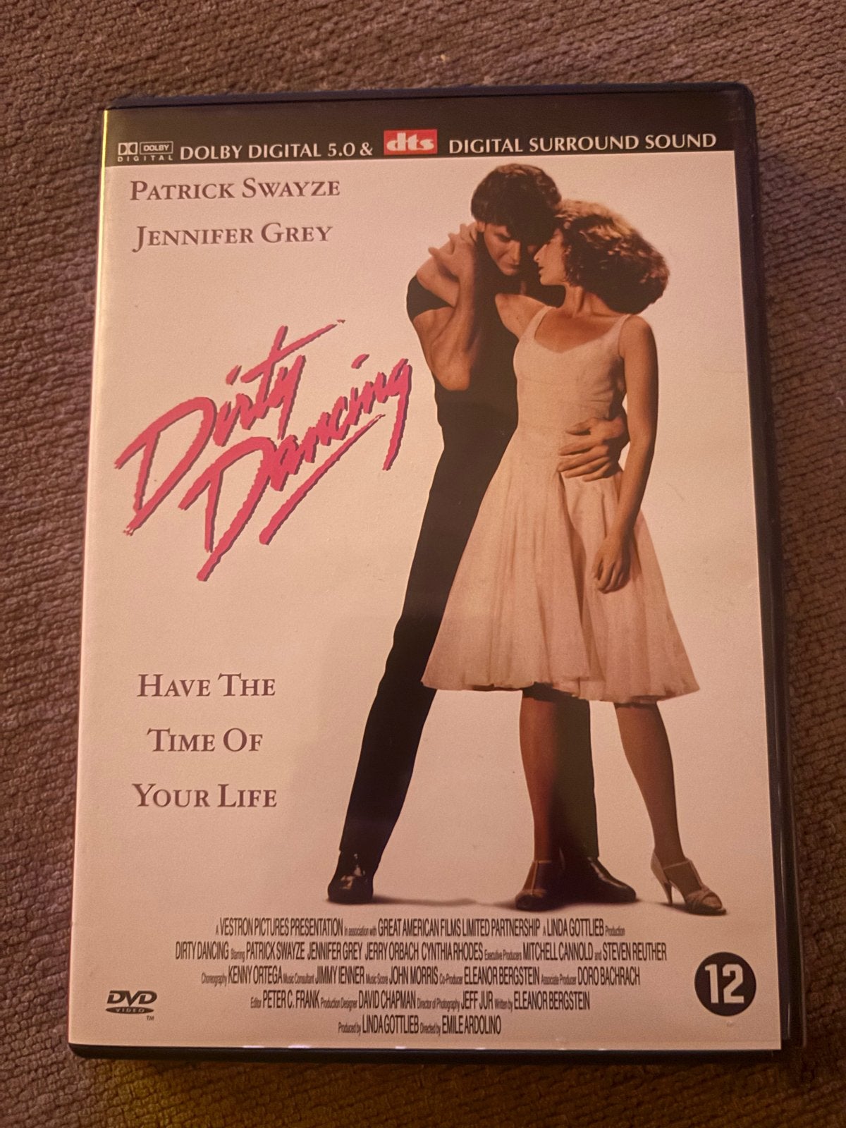 Dirty Dancing DVD - Romantisch Drama met Patrick Swayze, Nederlands, Vanaf 12 jaar, Gebruikt, Engels