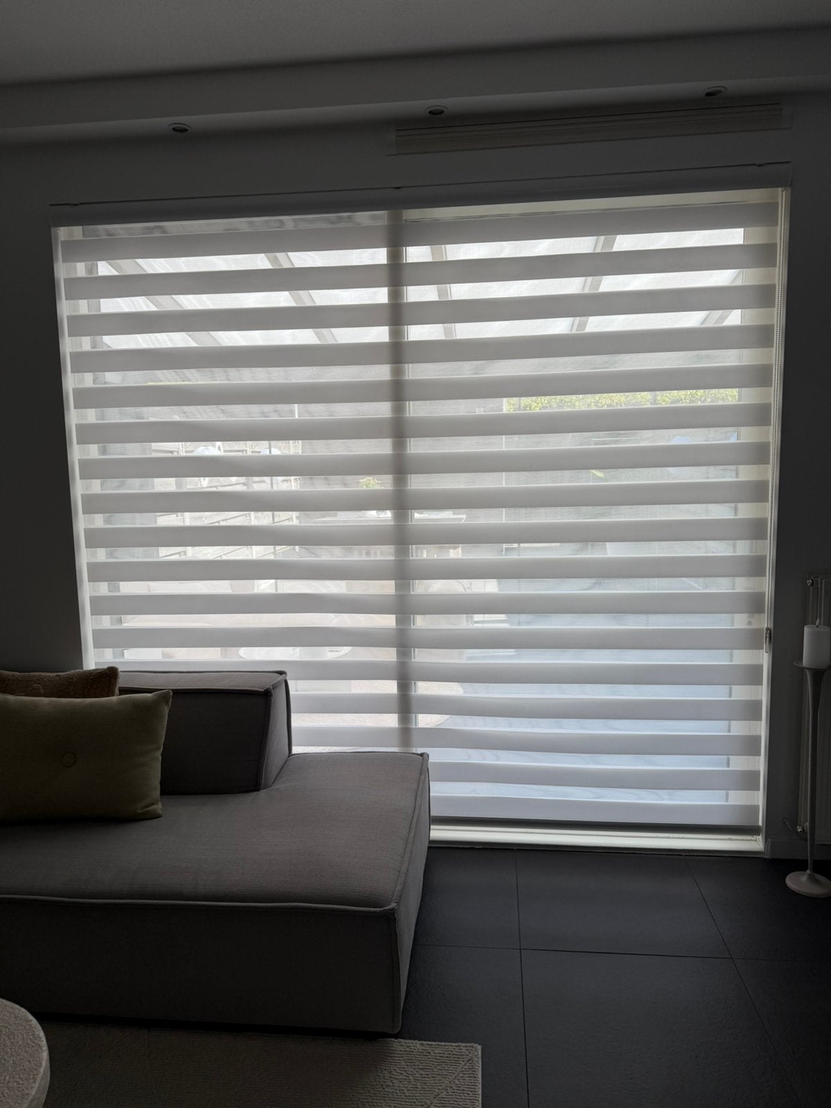 Duo rolgrdijn, Huis en Inrichting, Stoffering | Gordijnen en Lamellen, Ophalen, Zo goed als nieuw, 200 cm of meer