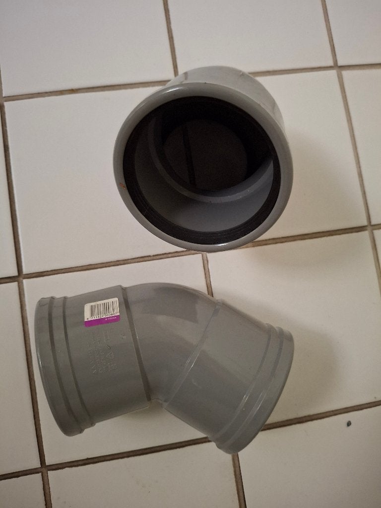 Te koop: 2 x PVC bocht Martens, Bochten, Pvc, Nieuw, Ophalen of Verzenden