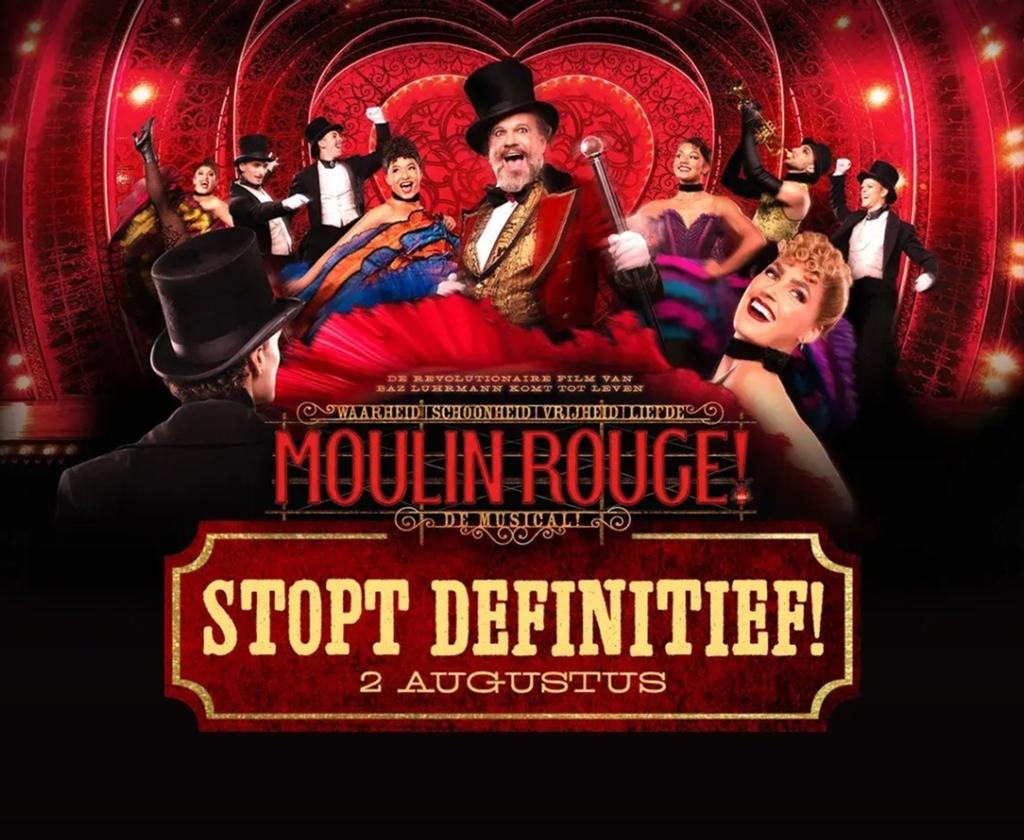 2x tickets Moulin Rouge 18 juli, Tickets en Kaartjes, Theater | Musical, Twee personen, Juli