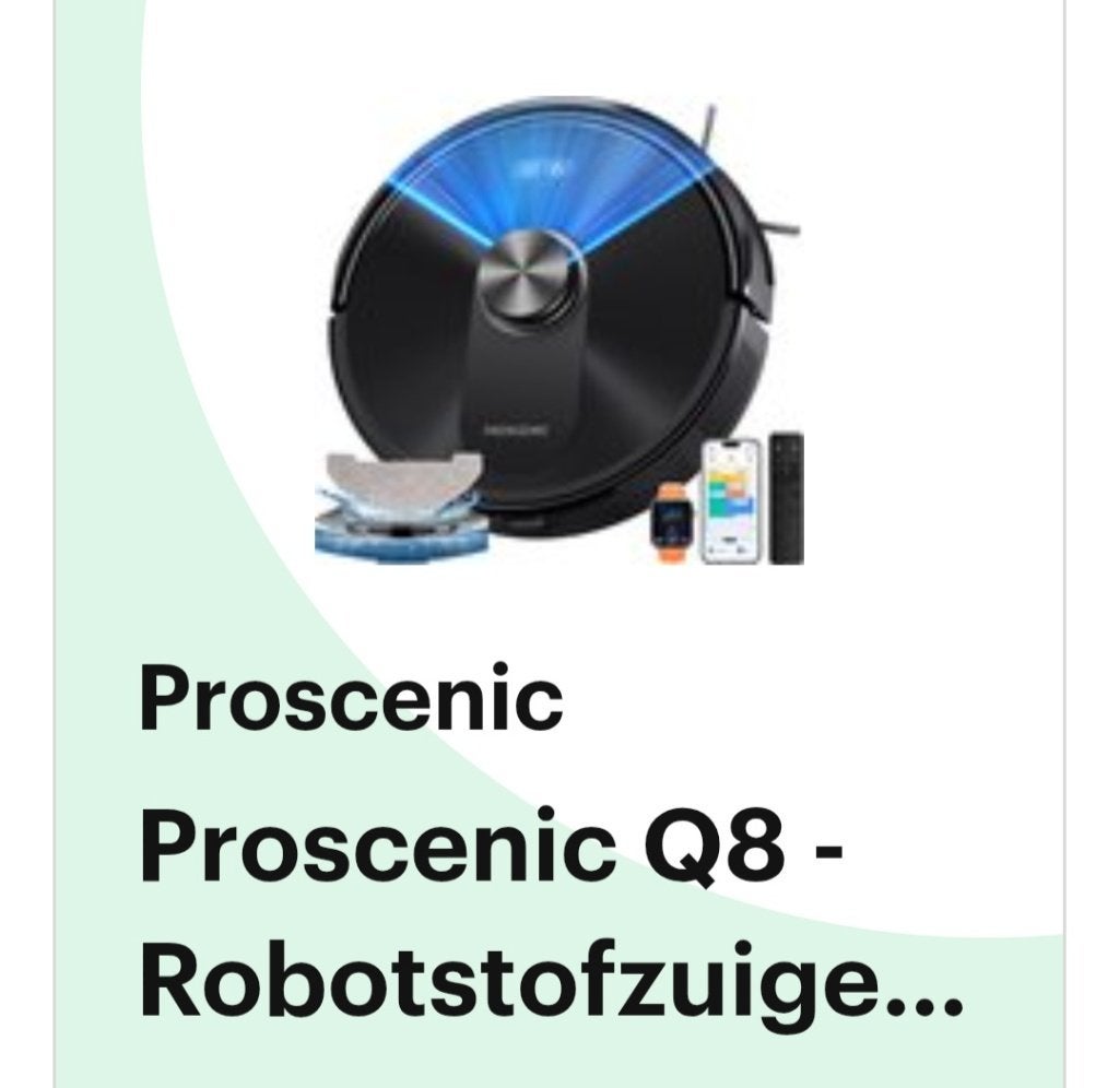 Robot stofzuiger, Witgoed en Apparatuur, Stofzuigers, Ophalen, Zo goed als nieuw, Reservoir, Bedienbaar via app