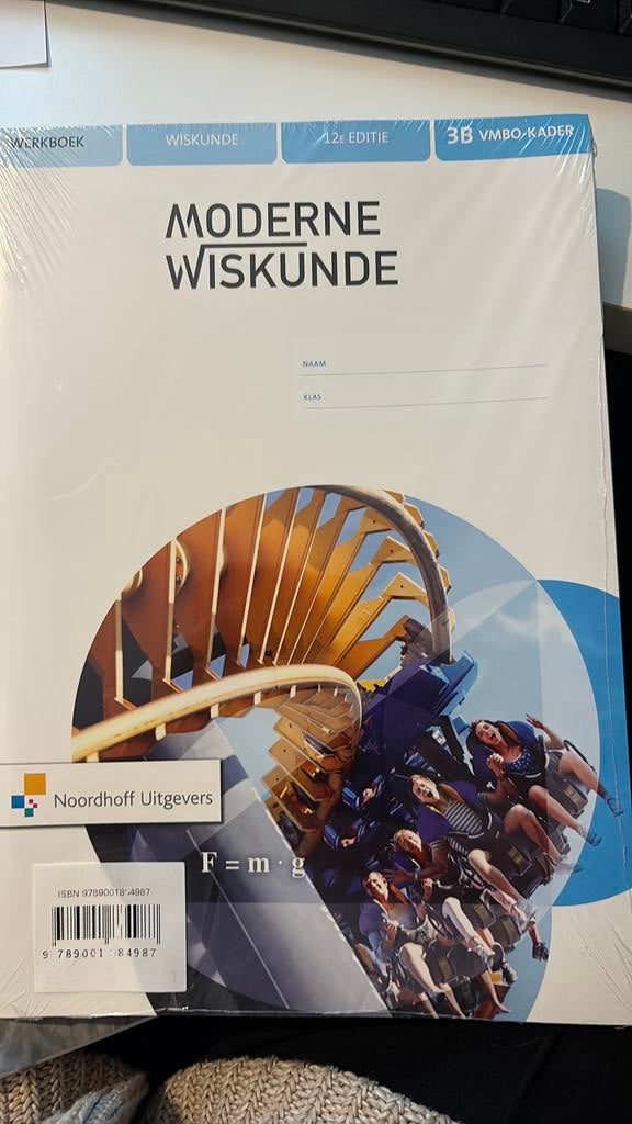 Moderne Wiskunde 12e ed vmbo-kader 3a+b werkboek, Ophalen of Verzenden, Nieuw