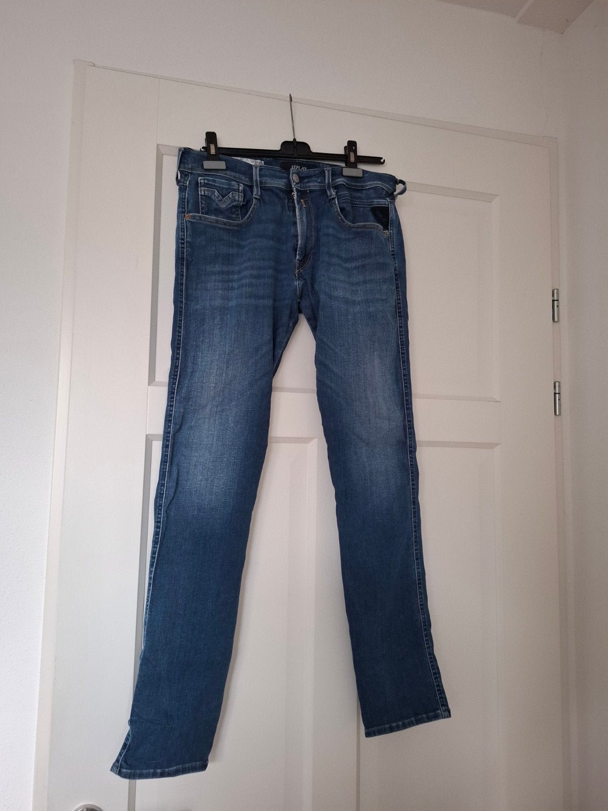 Replay Anbass Hyperflex Re-Used Jeans W34, W33 - W34 (confectie 48/50), Gedragen, Replay, Verzenden