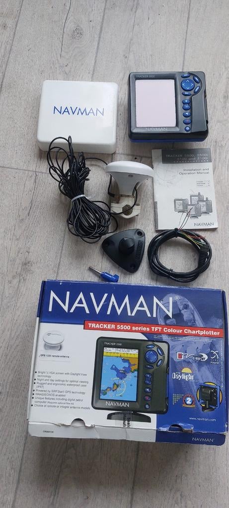 Navman Tracker 5500 kleurenkaartplotter, Ophalen of Verzenden, Zo goed als nieuw, Kaartplotter of Fish Finder