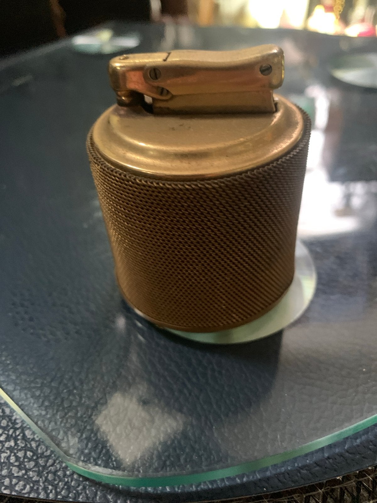Vintage Colibri Monogas 25 Aansteker - Goudkleurig, Ophalen of Verzenden, Gebruikt, Aansteker